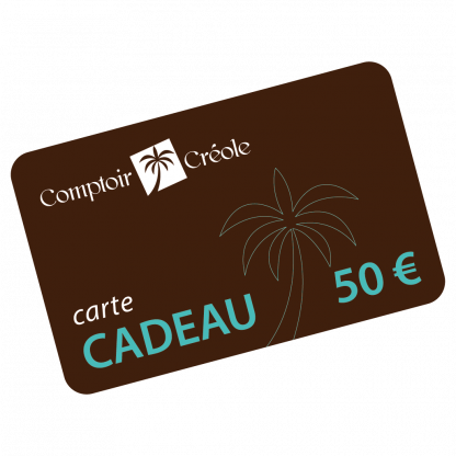 Comptoir Créole - Carte-cadeau 50€ du site Comptoir Créole