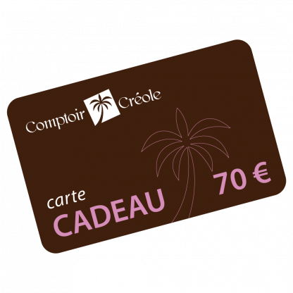 Comptoir Créole - Carte-cadeau 70€ du site Comptoir Créole